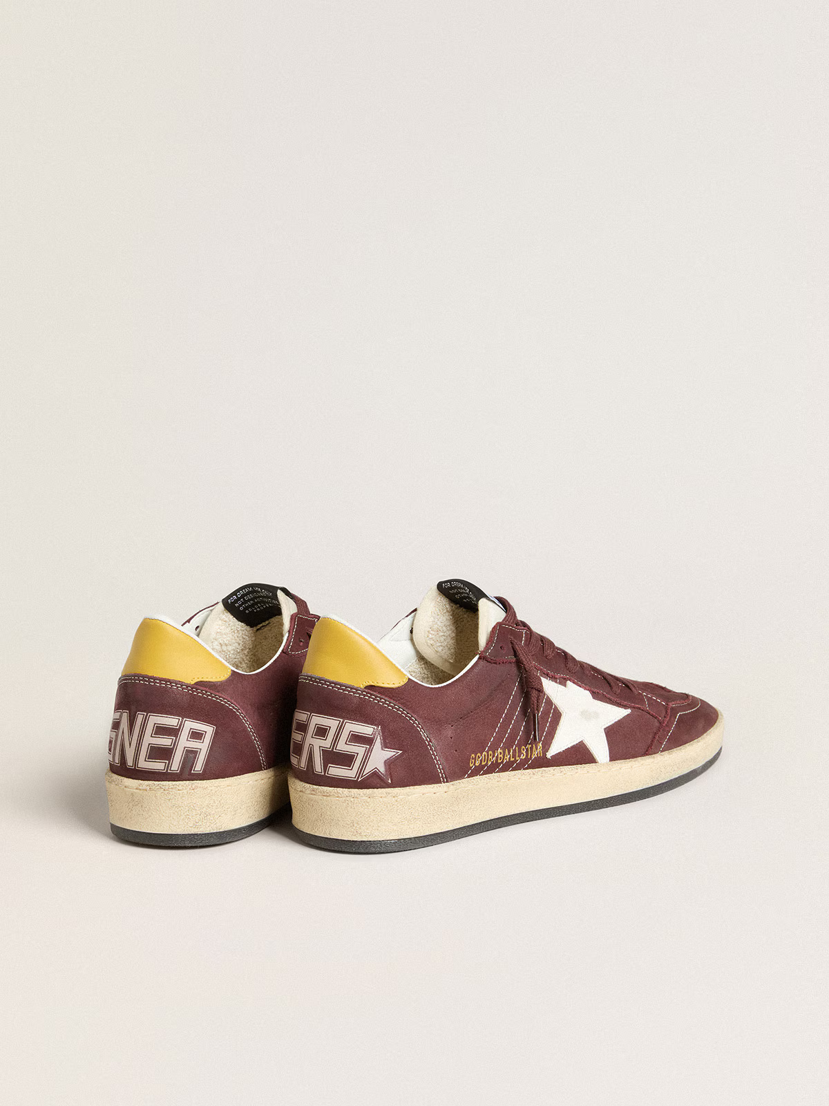 Golden Goose Ball Star "Chocolate Nubuck / White Star / Mustard Heel" - immagine 5