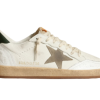 Golden Goose Ball Star "White Nappa / Dove Gray Suede Star"