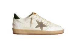 Golden Goose Ball Star "White Nappa / Dove Gray Suede Star"