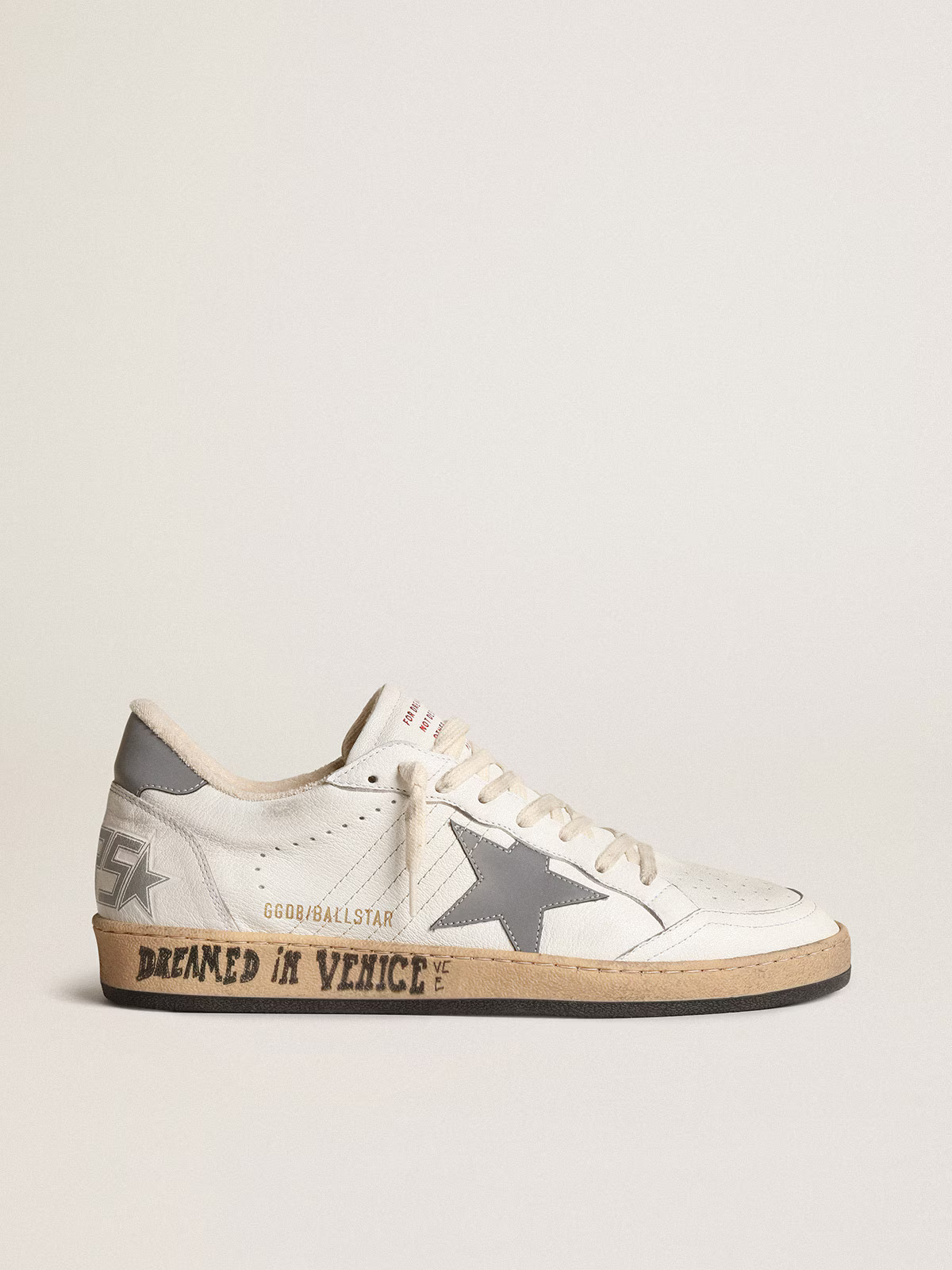 Golden Goose Ball Star “White Nappa / Gray Reflective Nylon Star and Heel” - immagine 2
