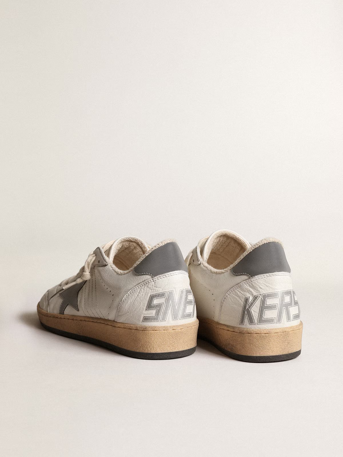 Golden Goose Ball Star “White Nappa / Gray Reflective Nylon Star and Heel” - immagine 5