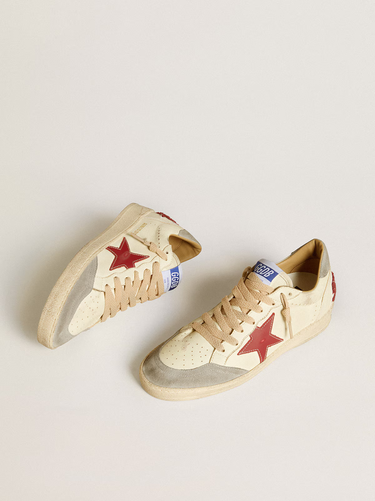 Golden Goose Ball Star LTD "Red Star / Terry Cloth SNEAKERS / Silver Heel" - immagine 2