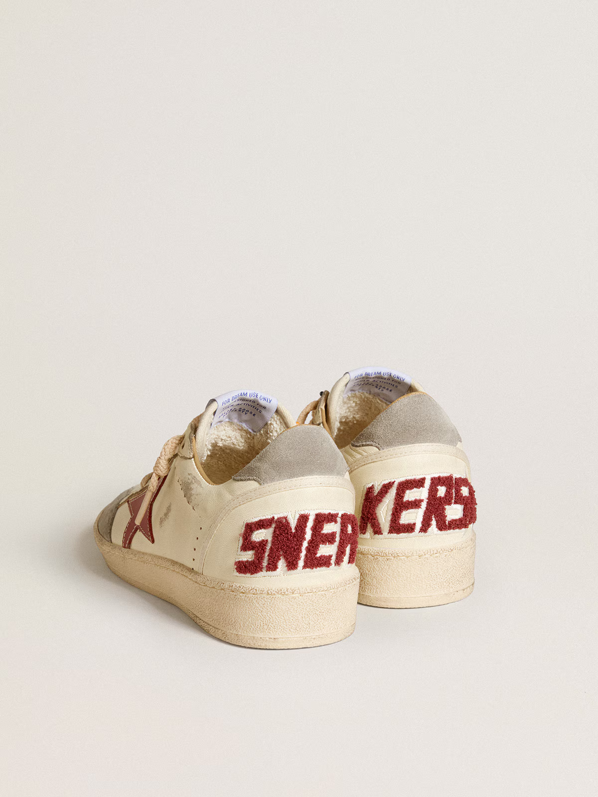 Golden Goose Ball Star LTD "Red Star / Terry Cloth SNEAKERS / Silver Heel" - immagine 4