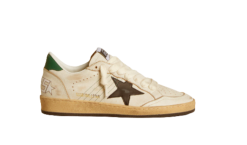 Golden Goose Ball Star "Black Star / Green Heel / Outline SNEAKERS"