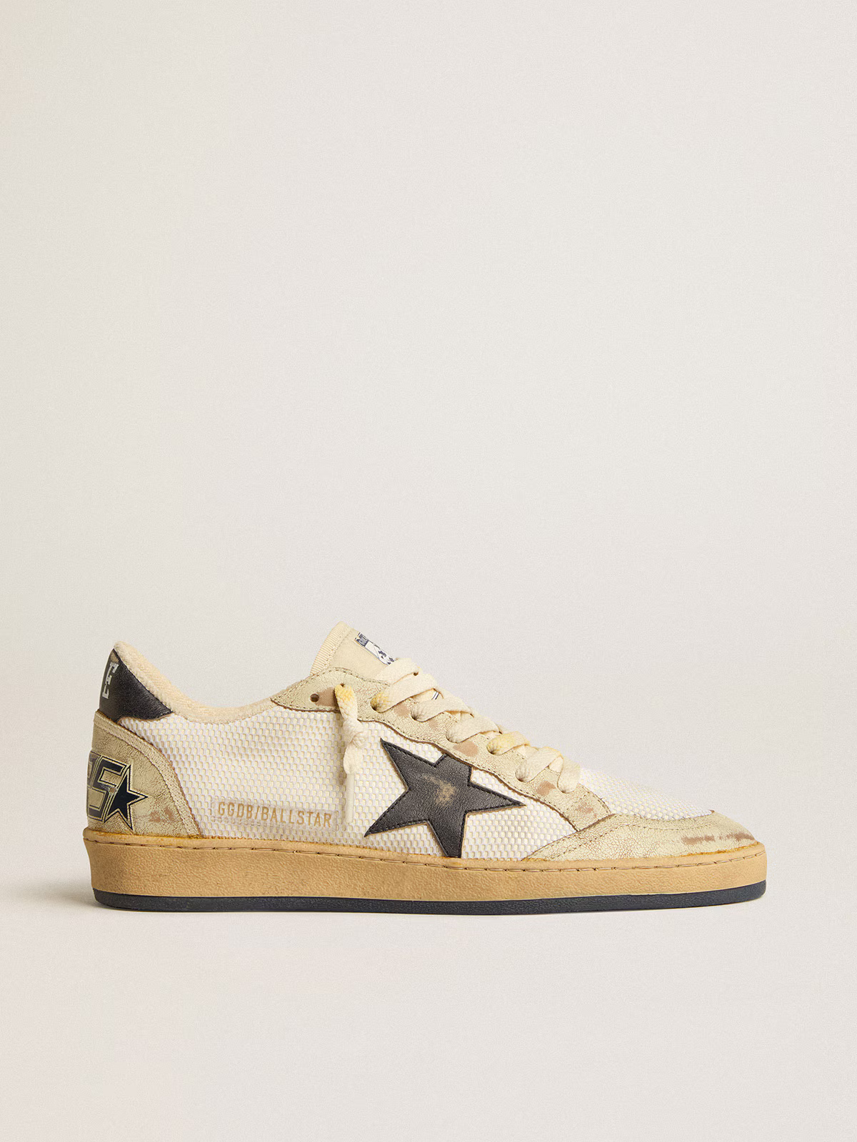 Golden Goose Ball Star "White Mesh / Vintage Blue Star and Heel" - immagine 5