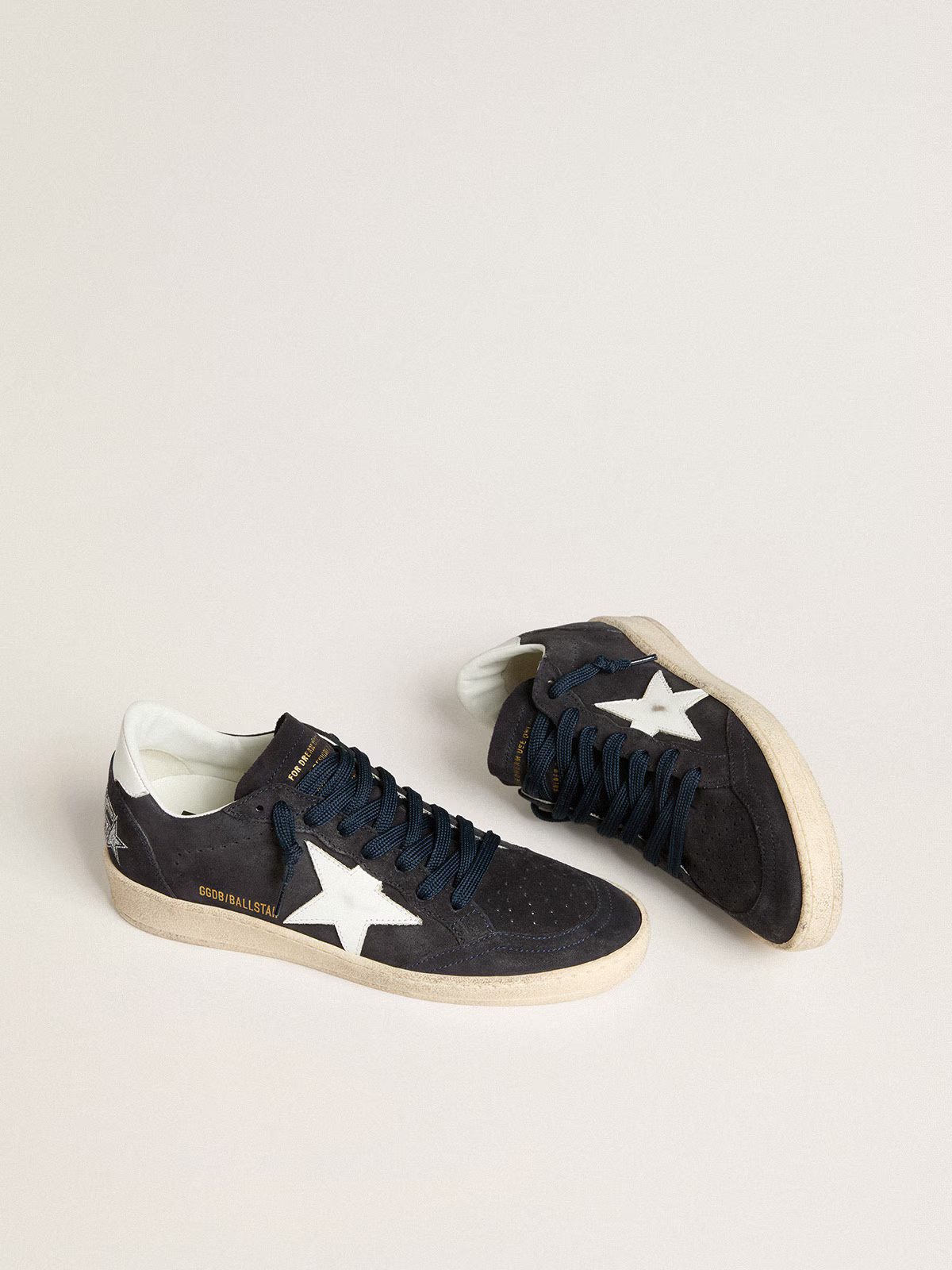 Golden Goose Ball Star "Navy Suede / White Star and Heel" - immagine 3