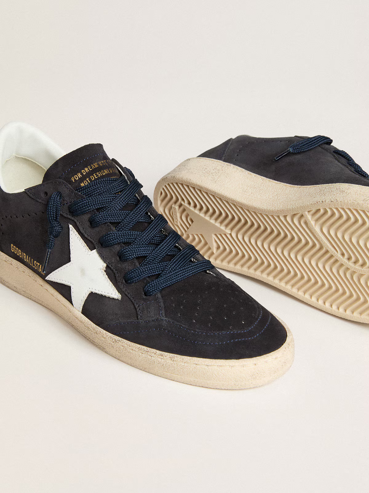 Golden Goose Ball Star "Navy Suede / White Star and Heel" - immagine 4