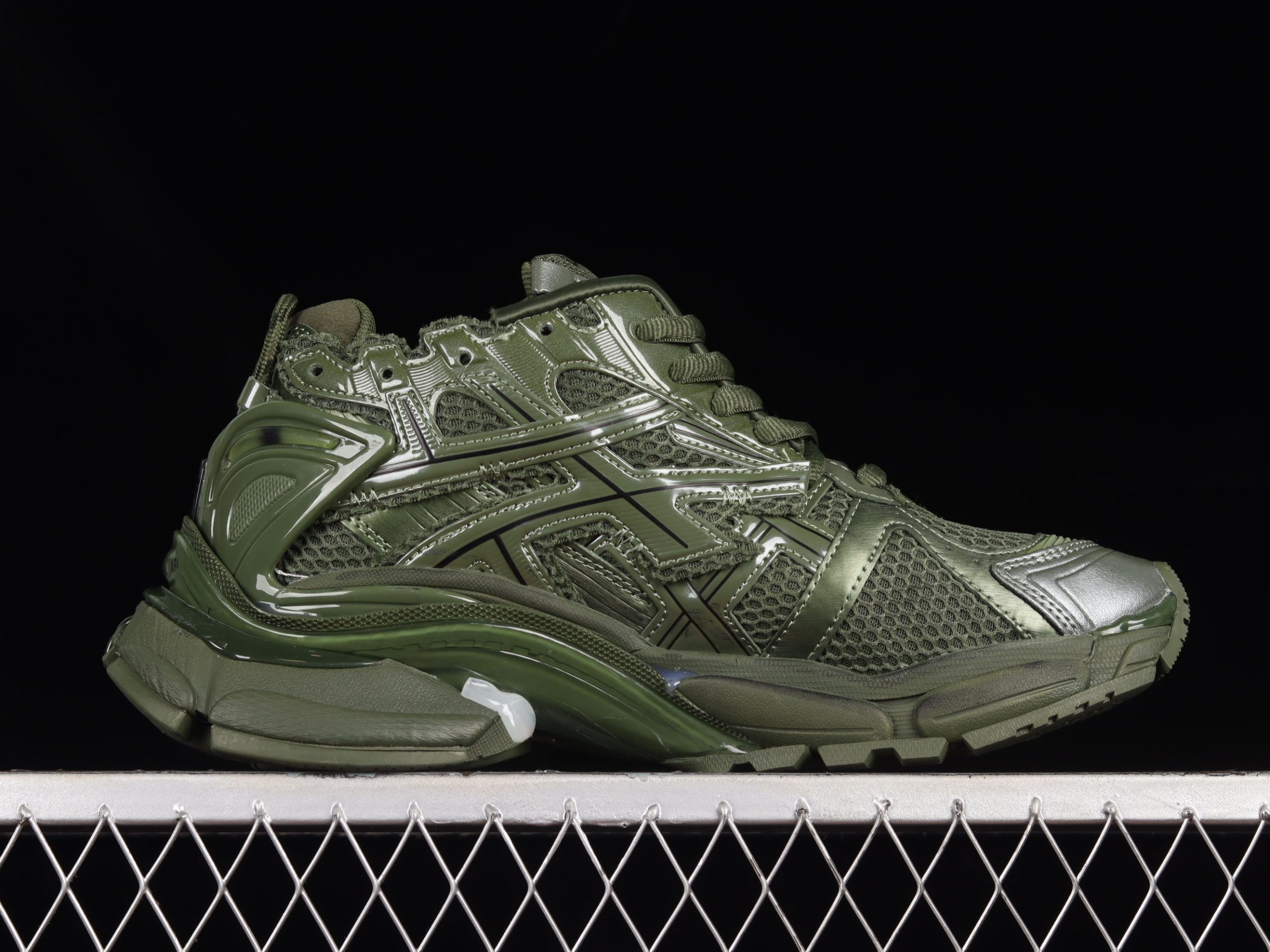 Balenciaga Runner Leather Free Khaki - immagine 3