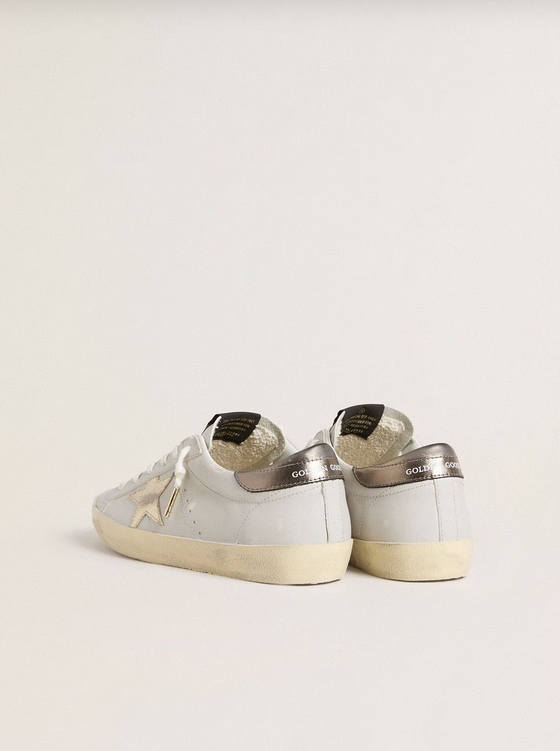 Golden Goose Superstar Bianco e Dorato - immagine 3