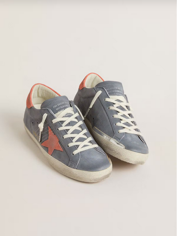Golden Goose Superstar Blu e Talloncino Rosa - immagine 3