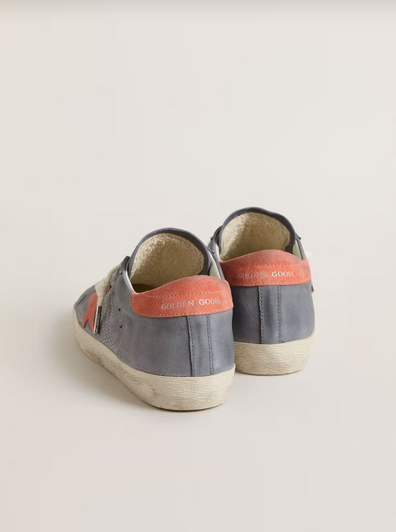 Golden Goose Superstar Blu e Talloncino Rosa - immagine 4