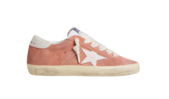 Golden Goose Superstar Corallo e Talloncino Bianco