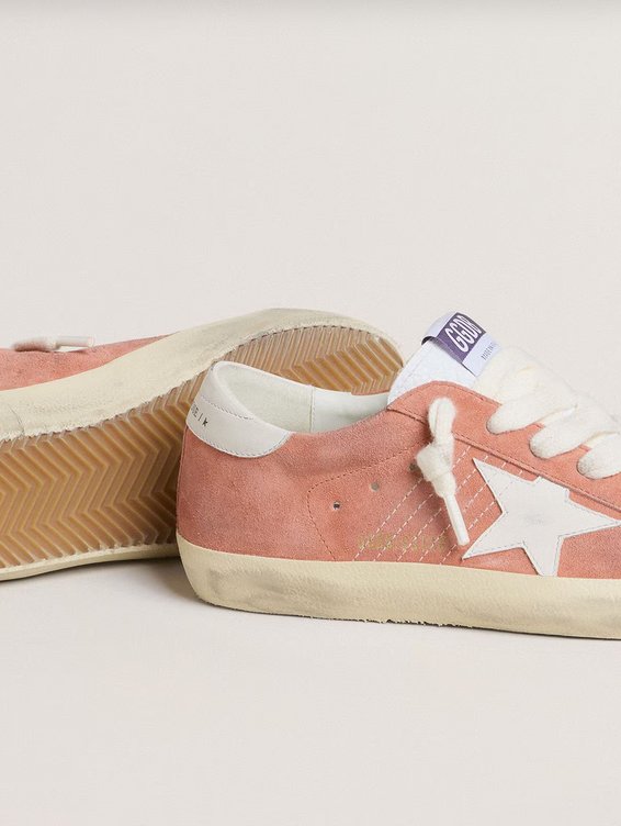 Golden Goose Superstar Corallo e Talloncino Bianco - immagine 5