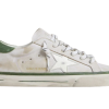 Golden Goose Superstar Stella Bianca e Talloncino Verde