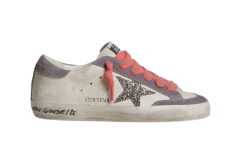 Golden Goose Superstar Stella Glitter e Talloncino Lilla