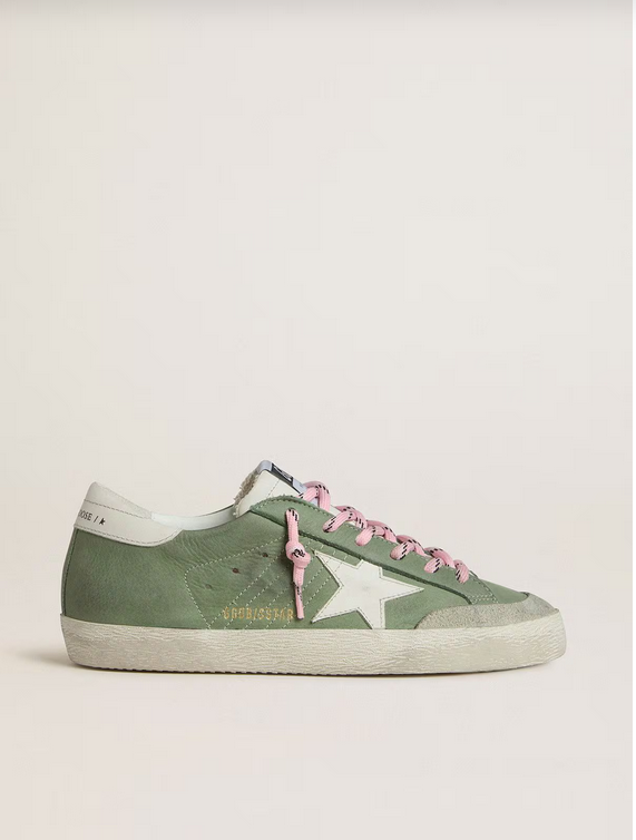 Golden Goose Superstar Verde e Talloncino Bianco - immagine 2