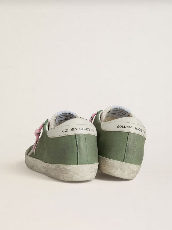 Golden Goose Superstar Verde e Talloncino Bianco - immagine 4