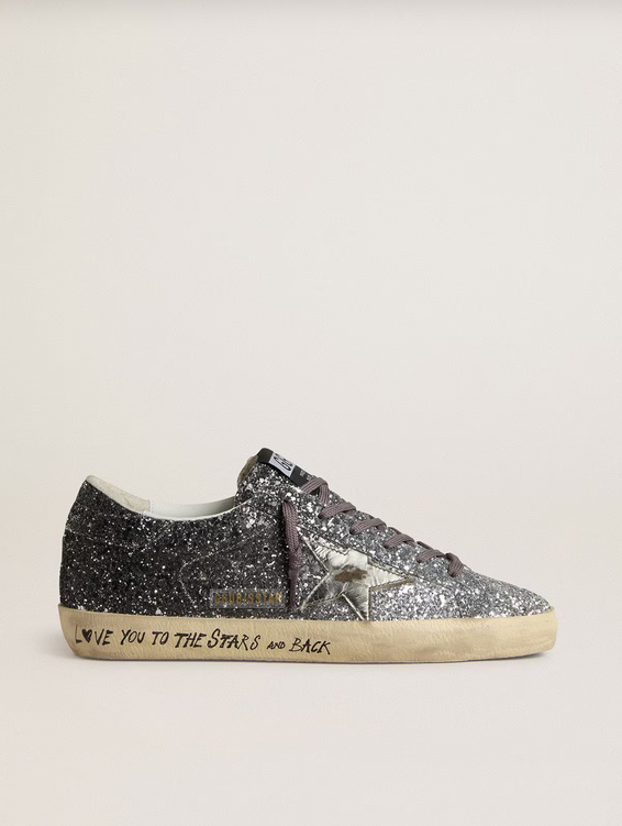 Golden Goose Superstar in Glitter Argento - immagine 2