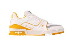 LV Trainer White Yellow Script