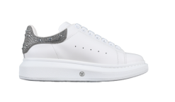 McQueen Oversized Bianco Cristalli Silver