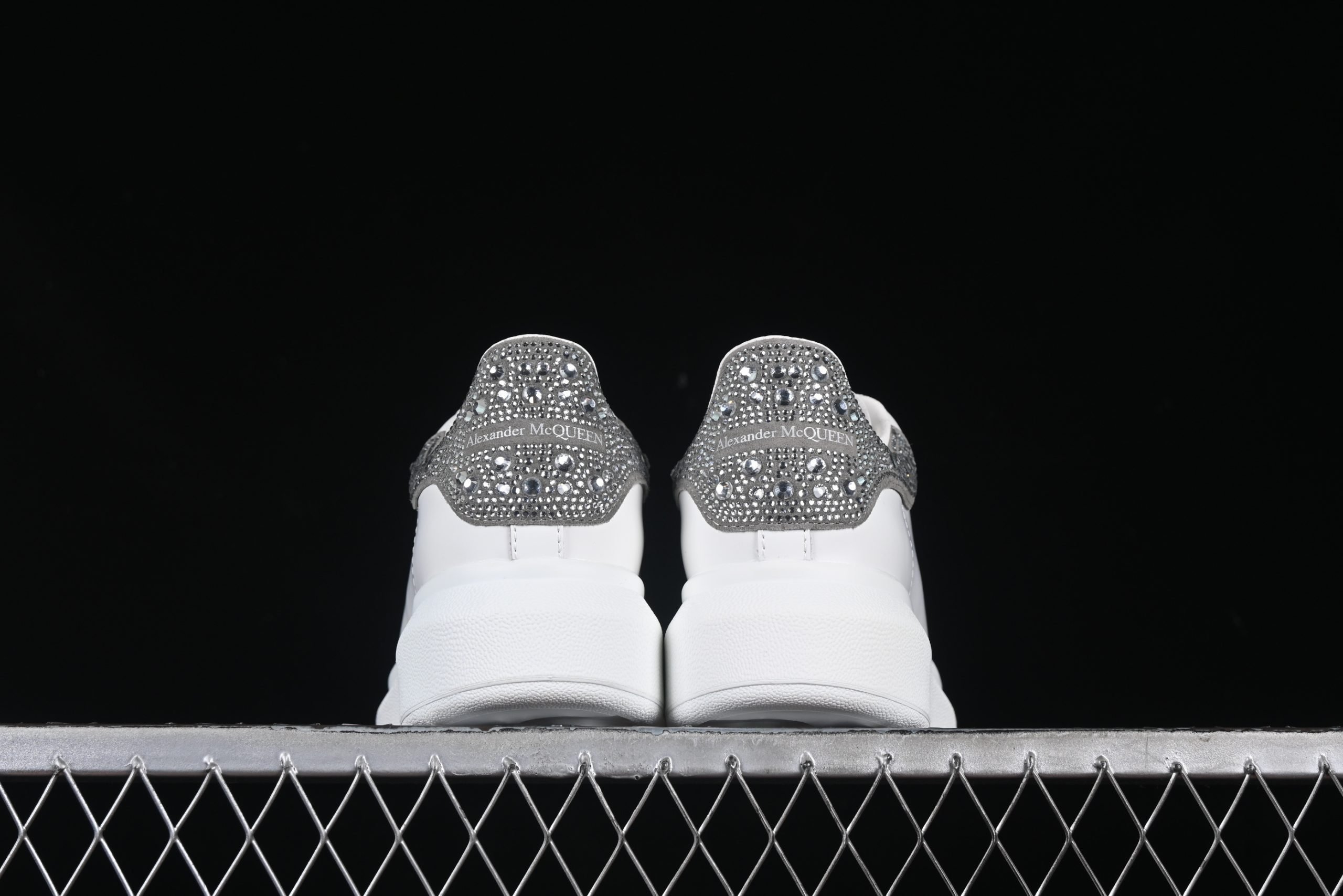 McQueen Oversized Bianco Cristalli Silver - immagine 4