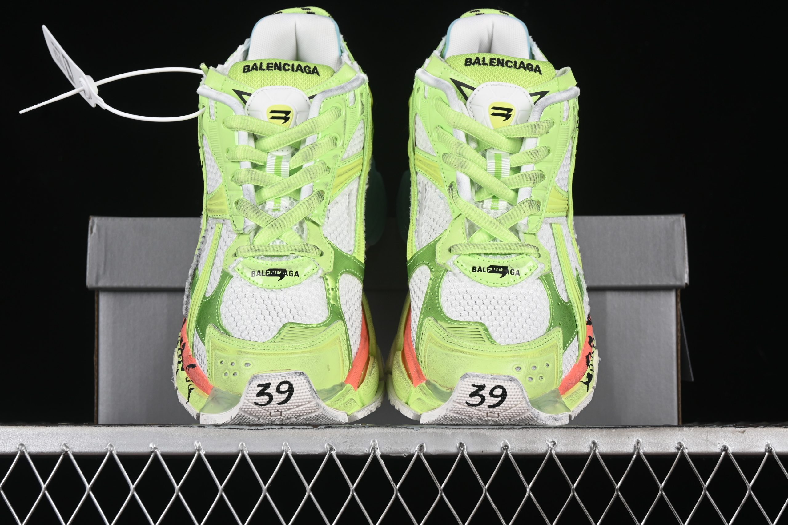 Balenciaga Runner White Fluo Yellow Red Blue - immagine 6