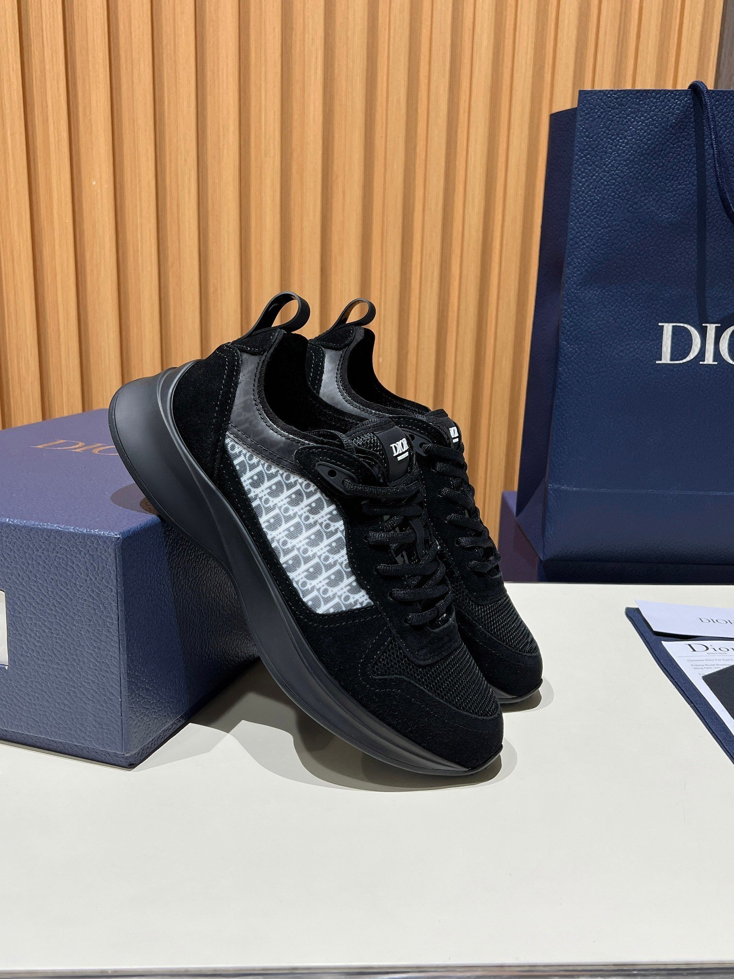 Dior B25 Black Oblique Mesh - immagine 5
