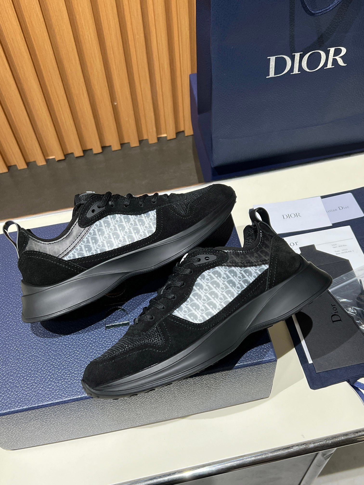 Dior B25 Black Oblique Mesh - immagine 6
