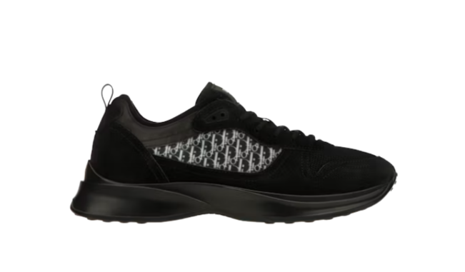 Dior B25 Black Oblique Mesh