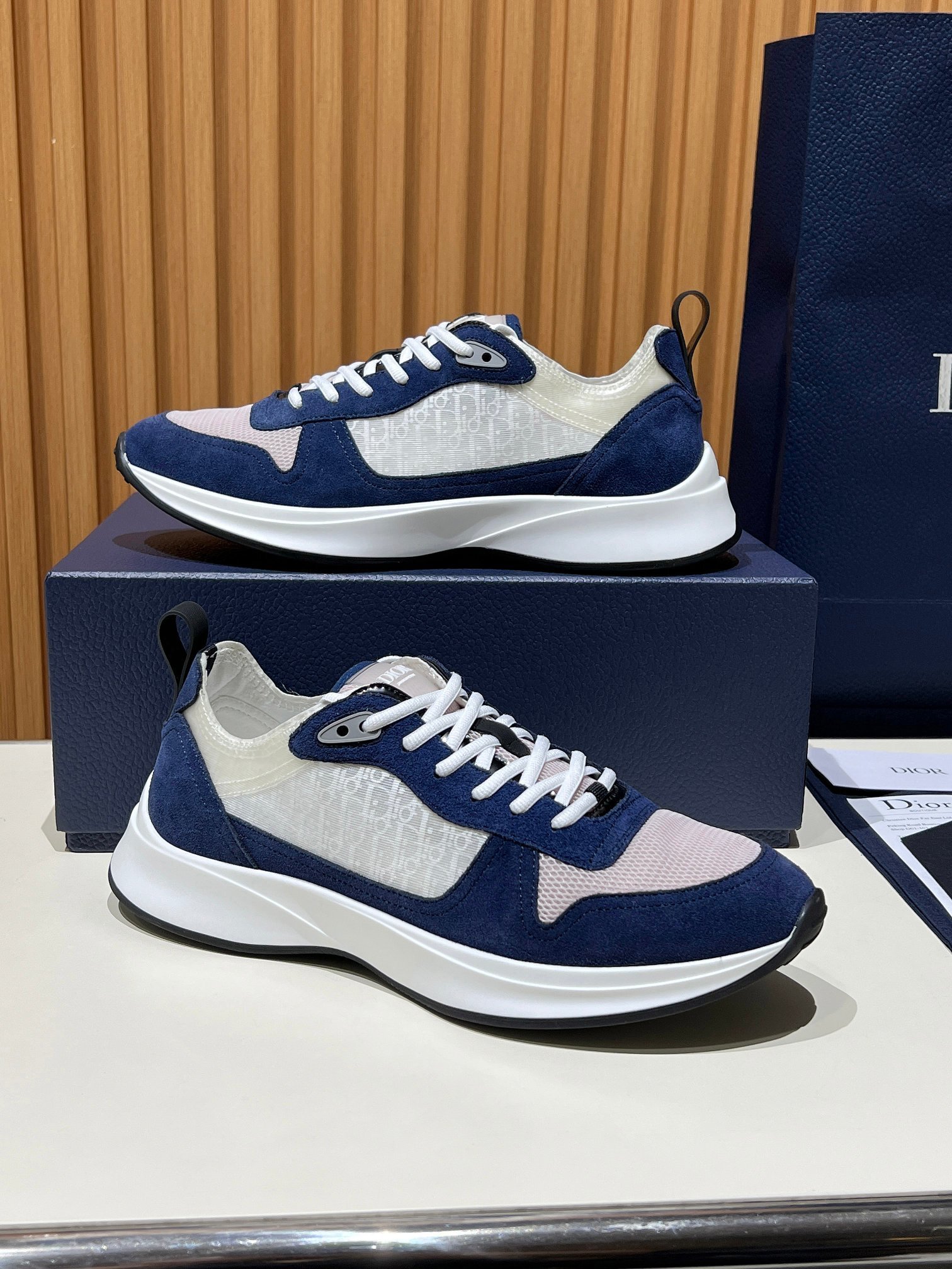 Dior B25 Navy Oblique Suede - immagine 5