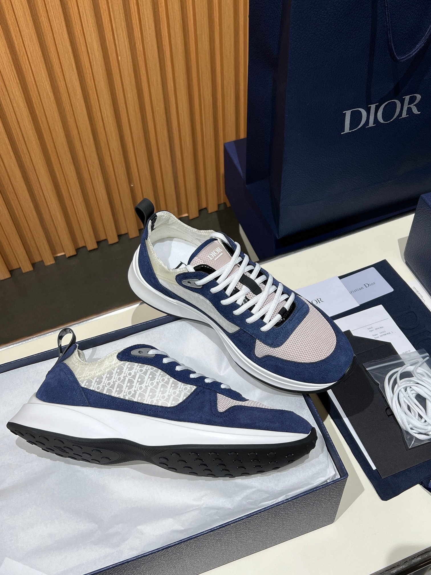 Dior B25 Navy Oblique Suede - immagine 6
