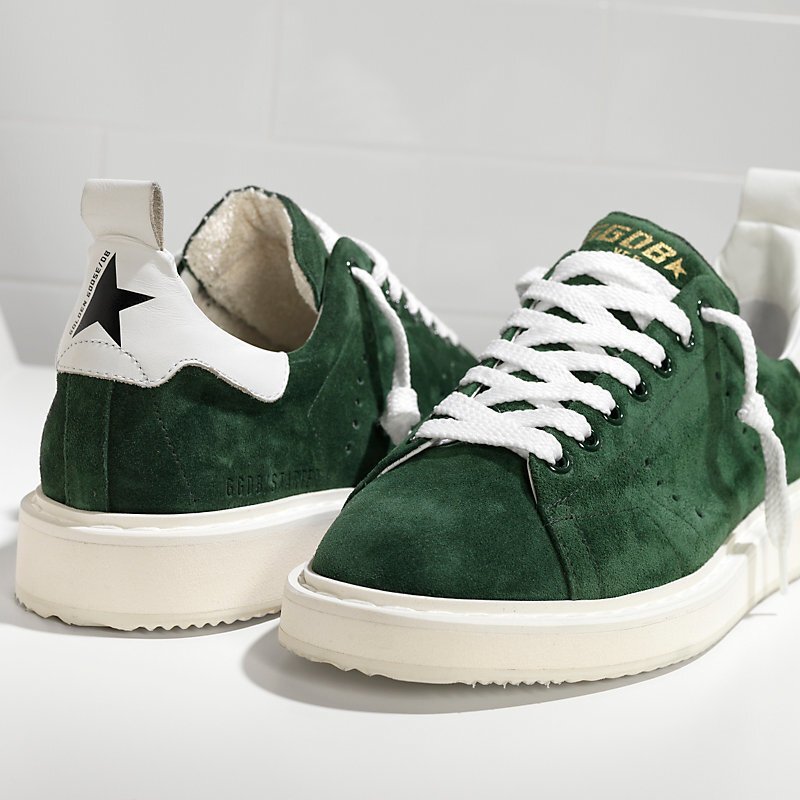 Golden Goose Starter Green Suede White Sole - immagine 5