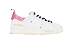Golden Goose Starter White Calf Leather Iridescent Heel