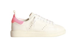 Golden Goose Starter White Nappa Leather Pink Heel
