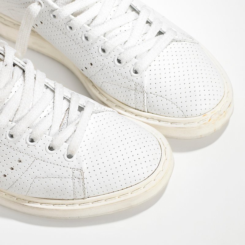 Golden Goose Starter White Perforated Leather Black Heel - immagine 5