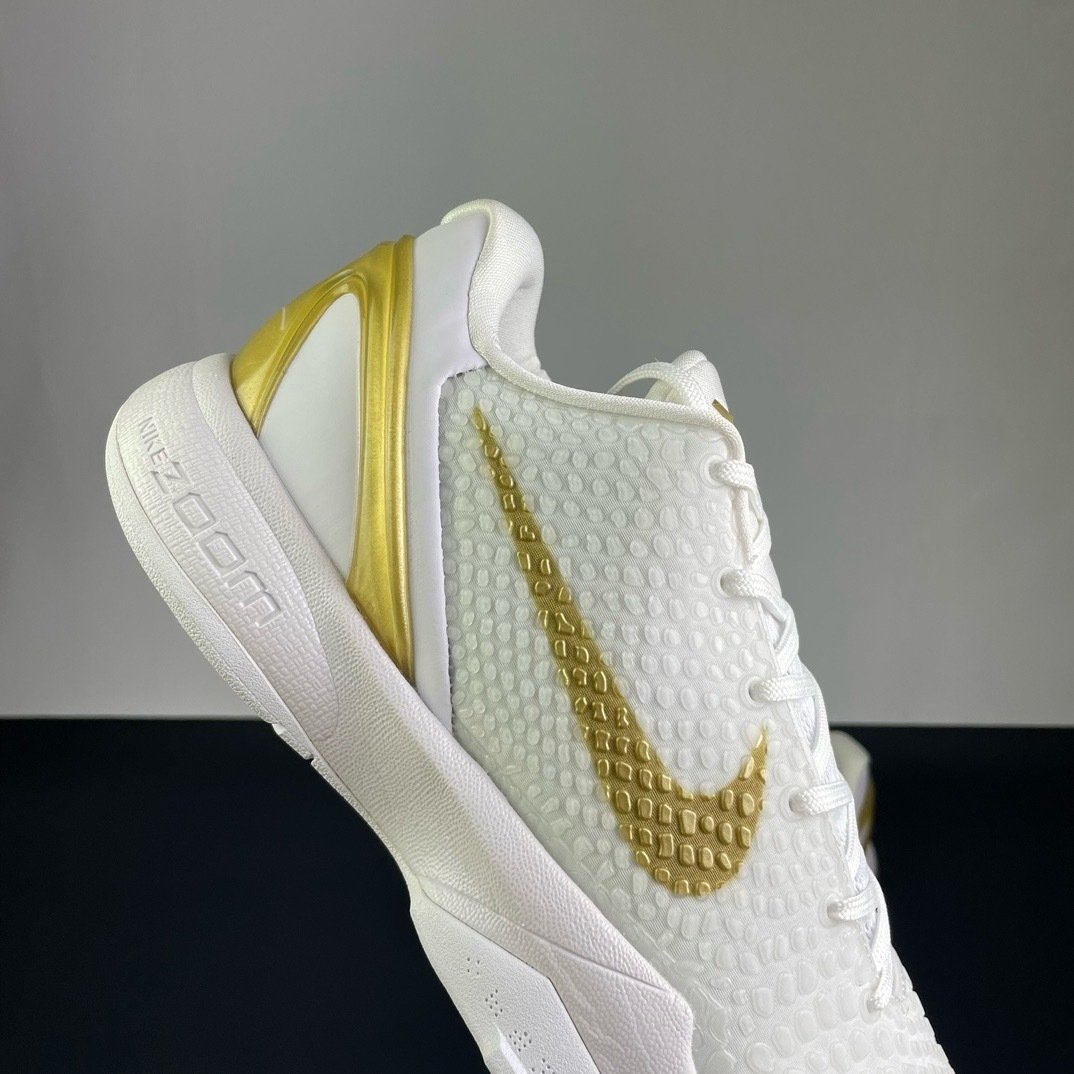 Nike Kobe 6 BHM White Metallic Gold Sample - immagine 5