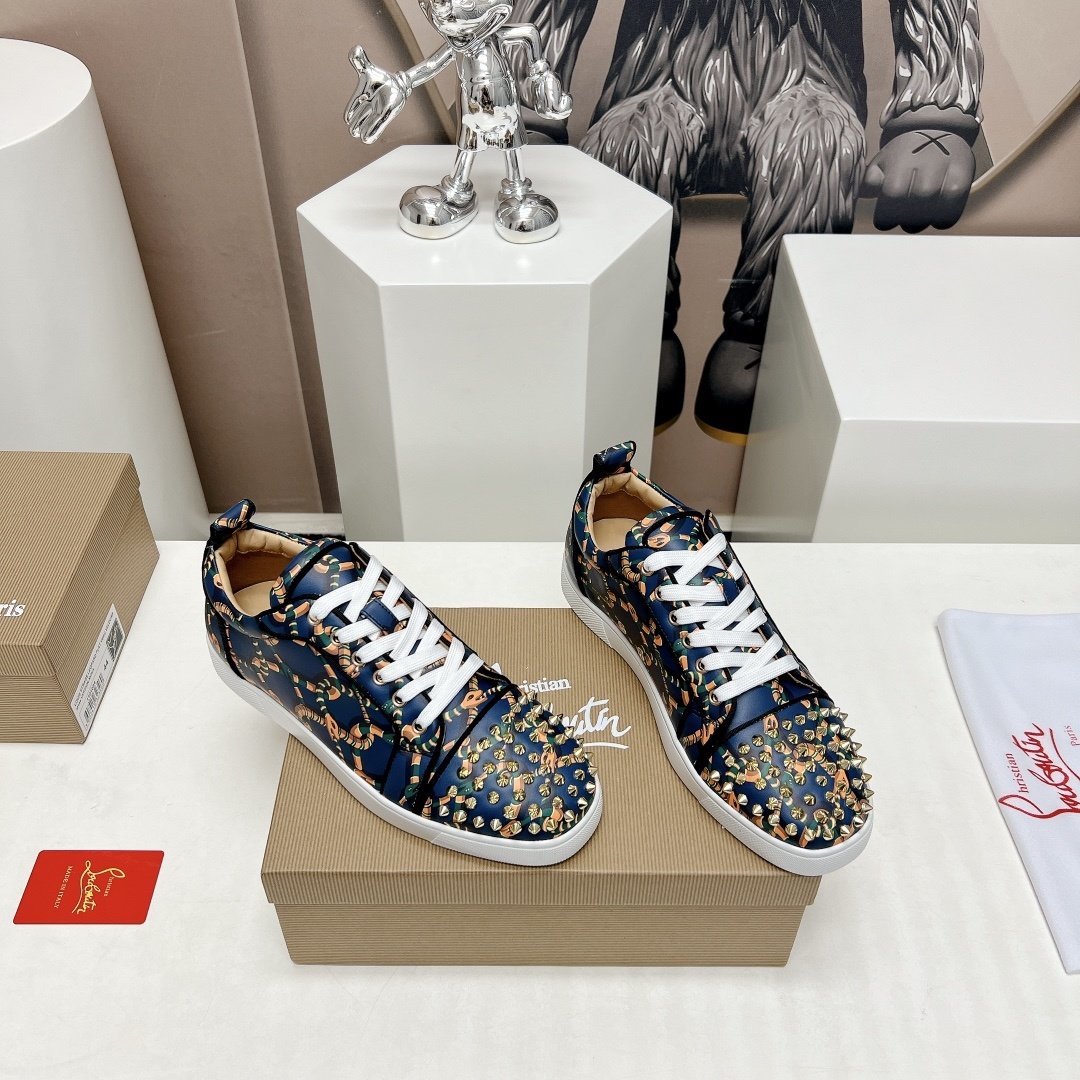 Christian Louboutin Fun Louis Junior Spikes Snake - immagine 3