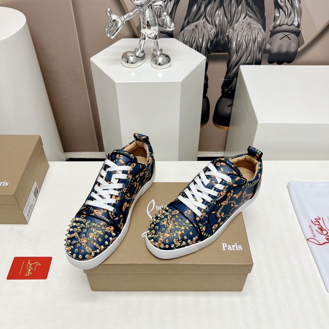 Christian Louboutin Fun Louis Junior Spikes Snake - immagine 4