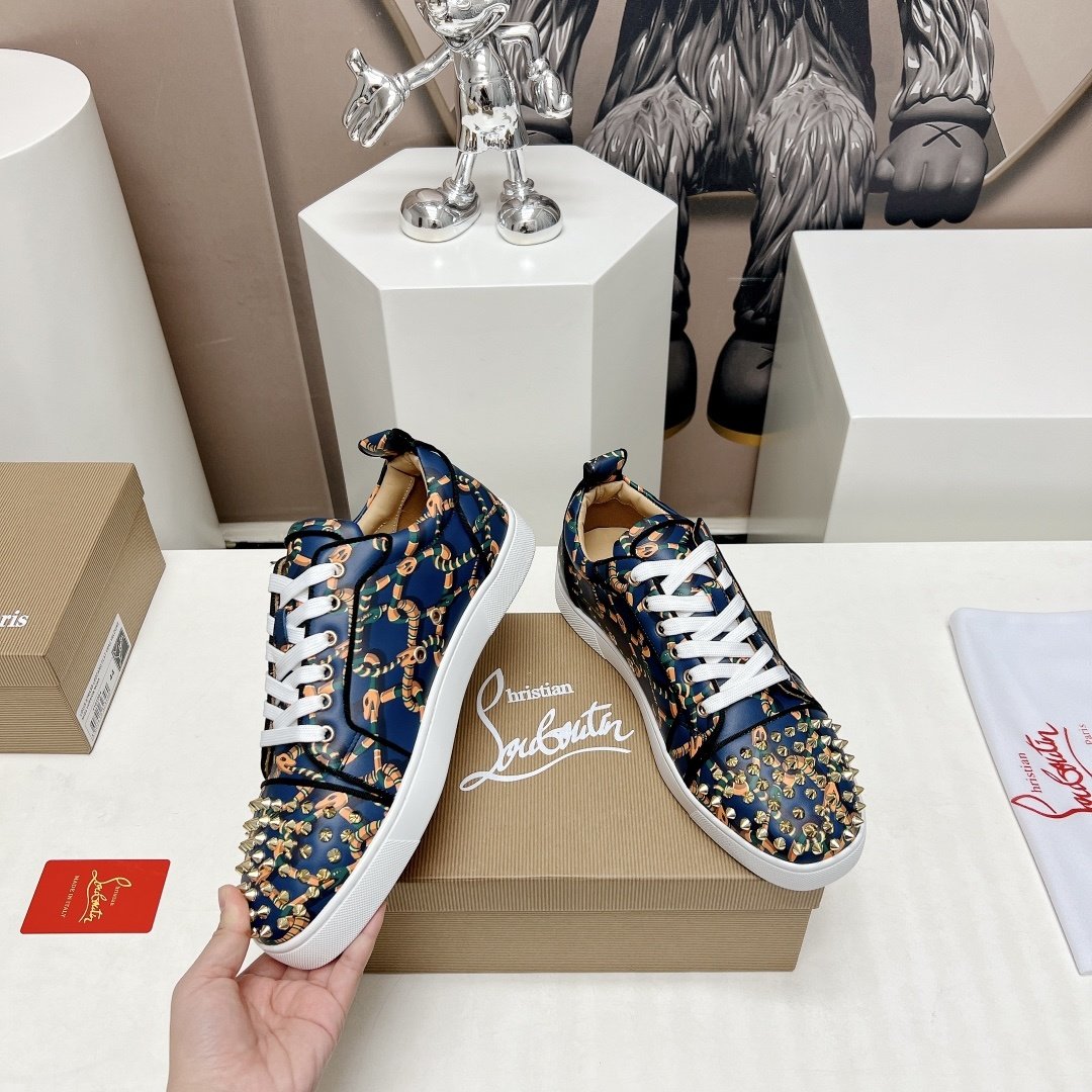 Christian Louboutin Fun Louis Junior Spikes Snake - immagine 5