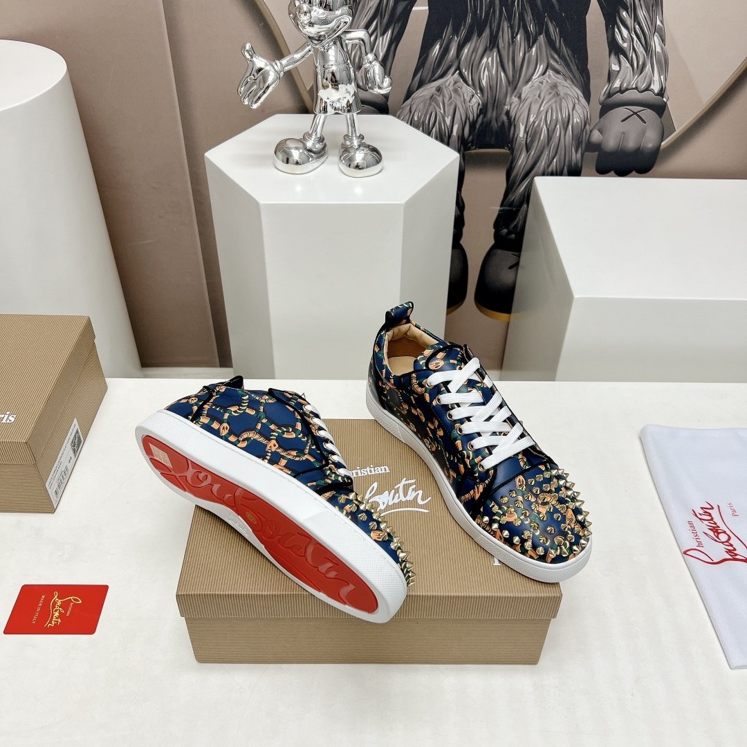 Christian Louboutin Fun Louis Junior Spikes Snake - immagine 6