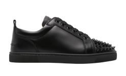 Christian Louboutin Louis Junior Spikes Black