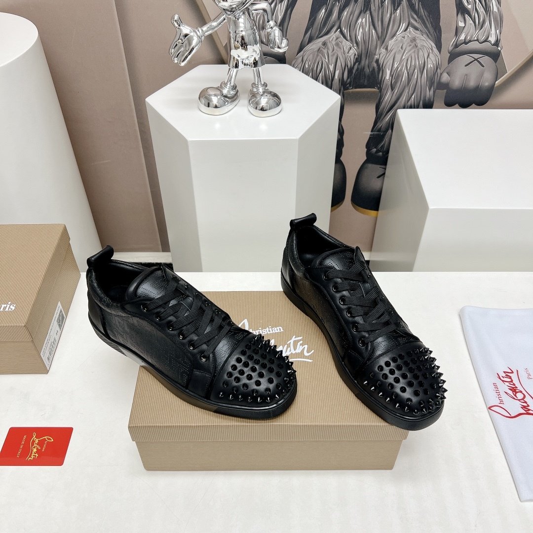 Christian Louboutin Louis Junior Spikes Black - immagine 3