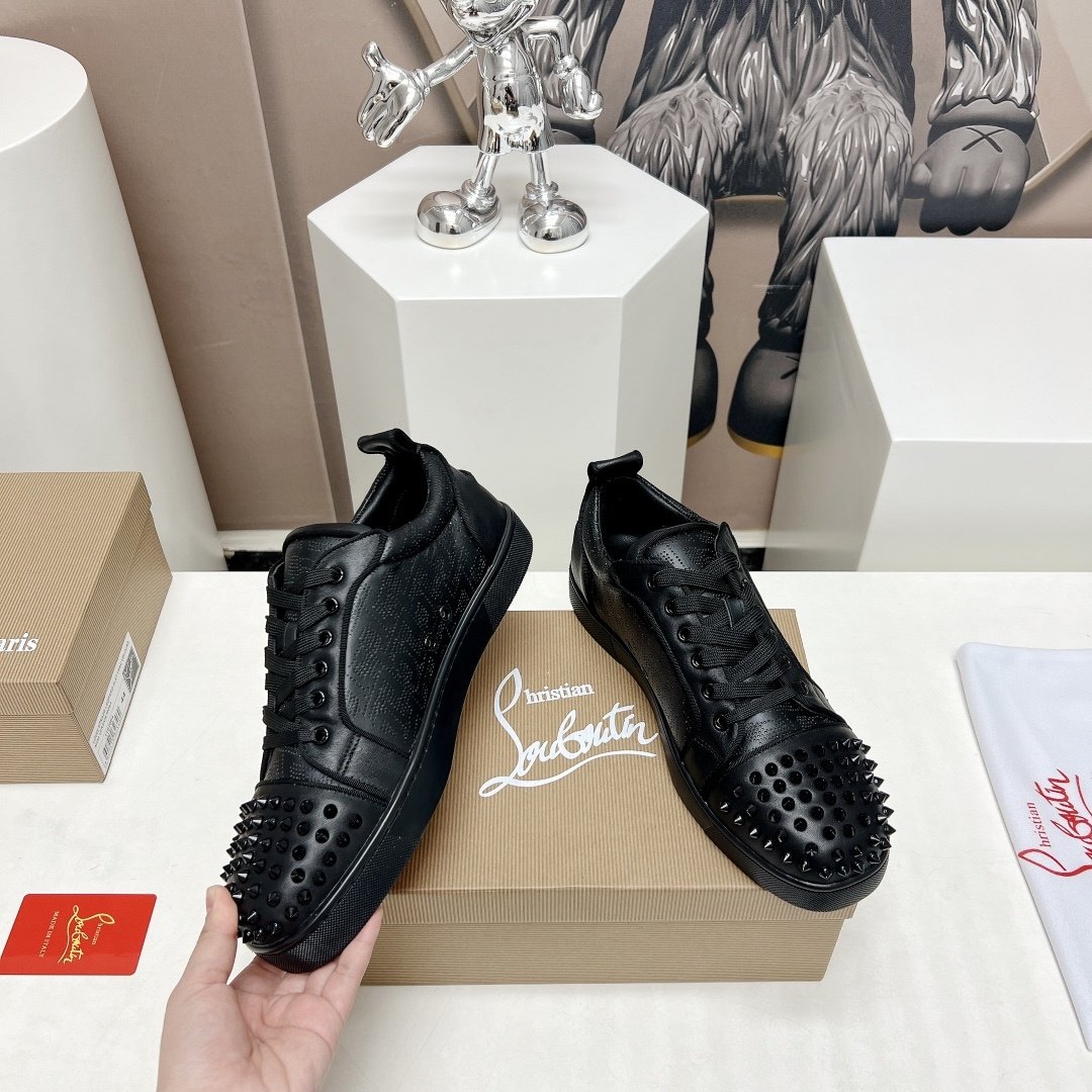 Christian Louboutin Louis Junior Spikes Black - immagine 4