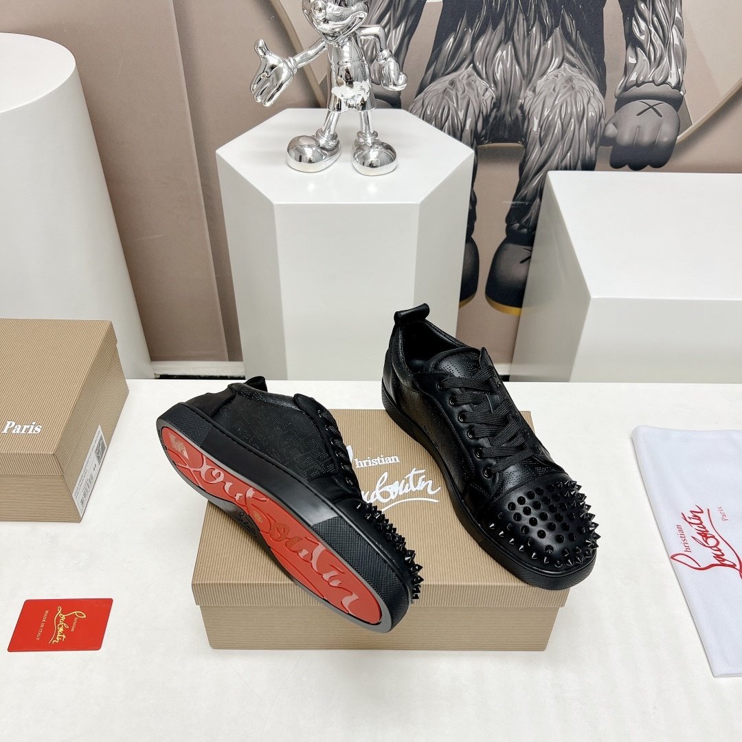 Christian Louboutin Louis Junior Spikes Black - immagine 5