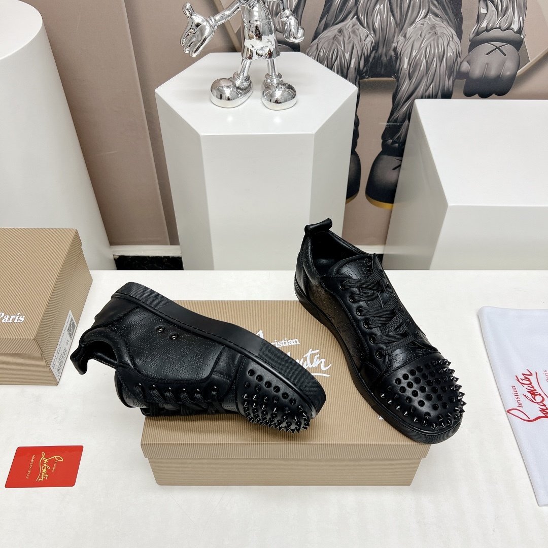 Christian Louboutin Louis Junior Spikes Black - immagine 6