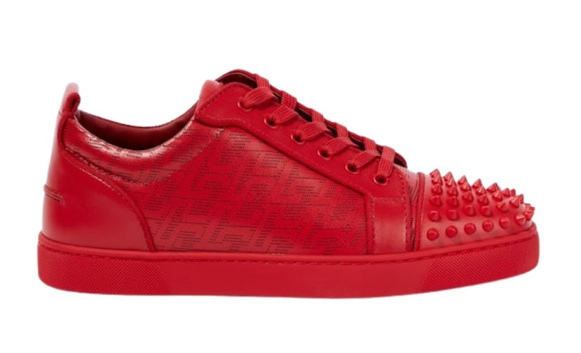 Christian Louboutin Louis Junior Spikes Red