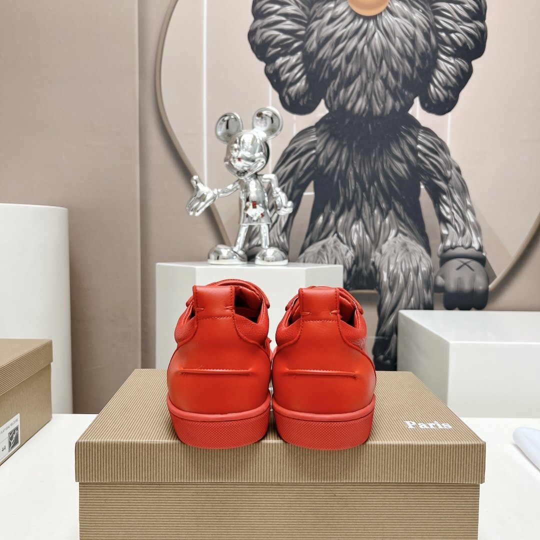 Christian Louboutin Louis Junior Spikes Red - immagine 7