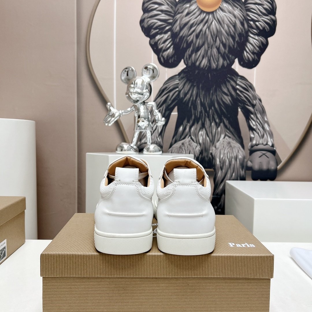 Christian Louboutin Louis Junior Spikes White - immagine 7
