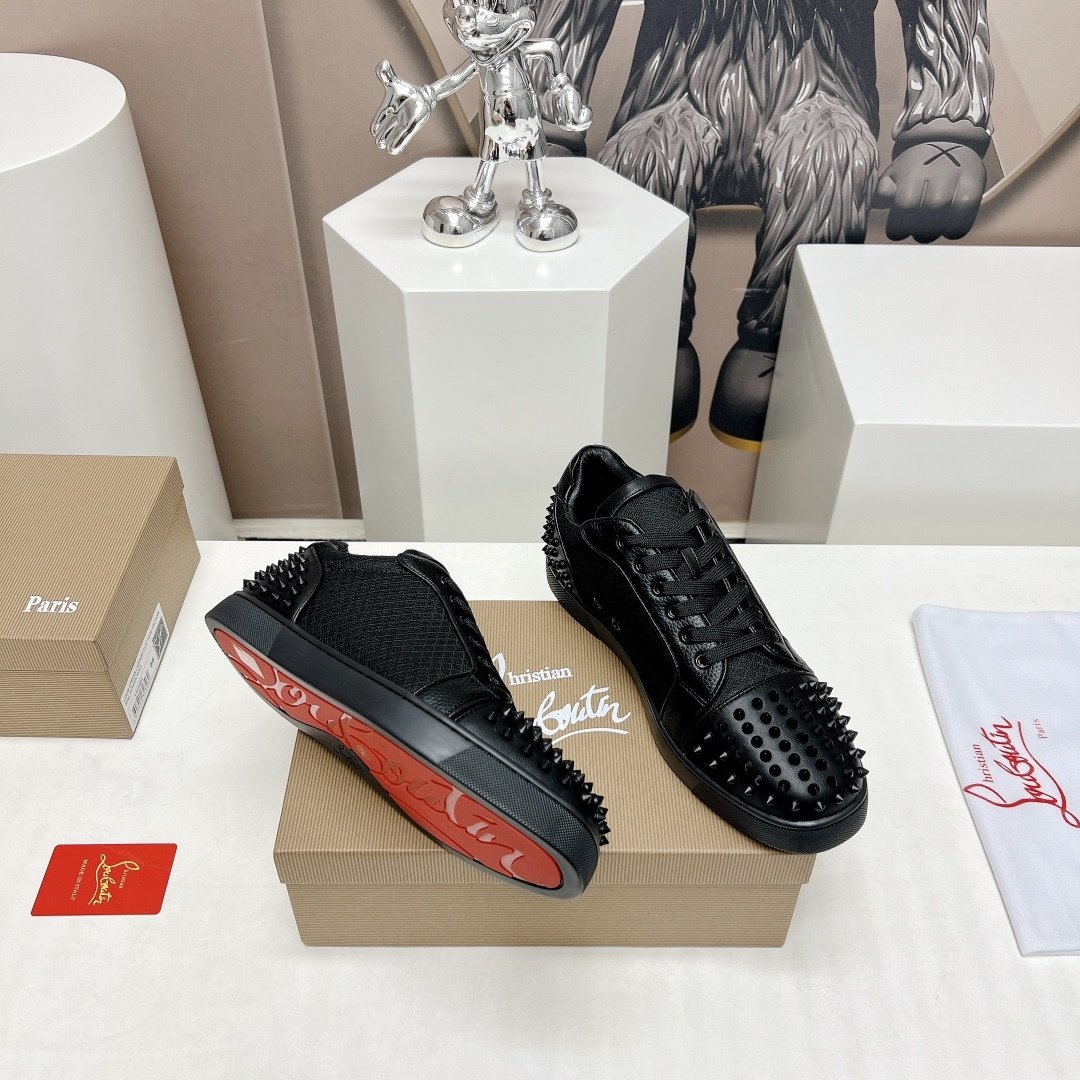 Christian Louboutin Seavaste 2 Orlato Flat Black - immagine 6