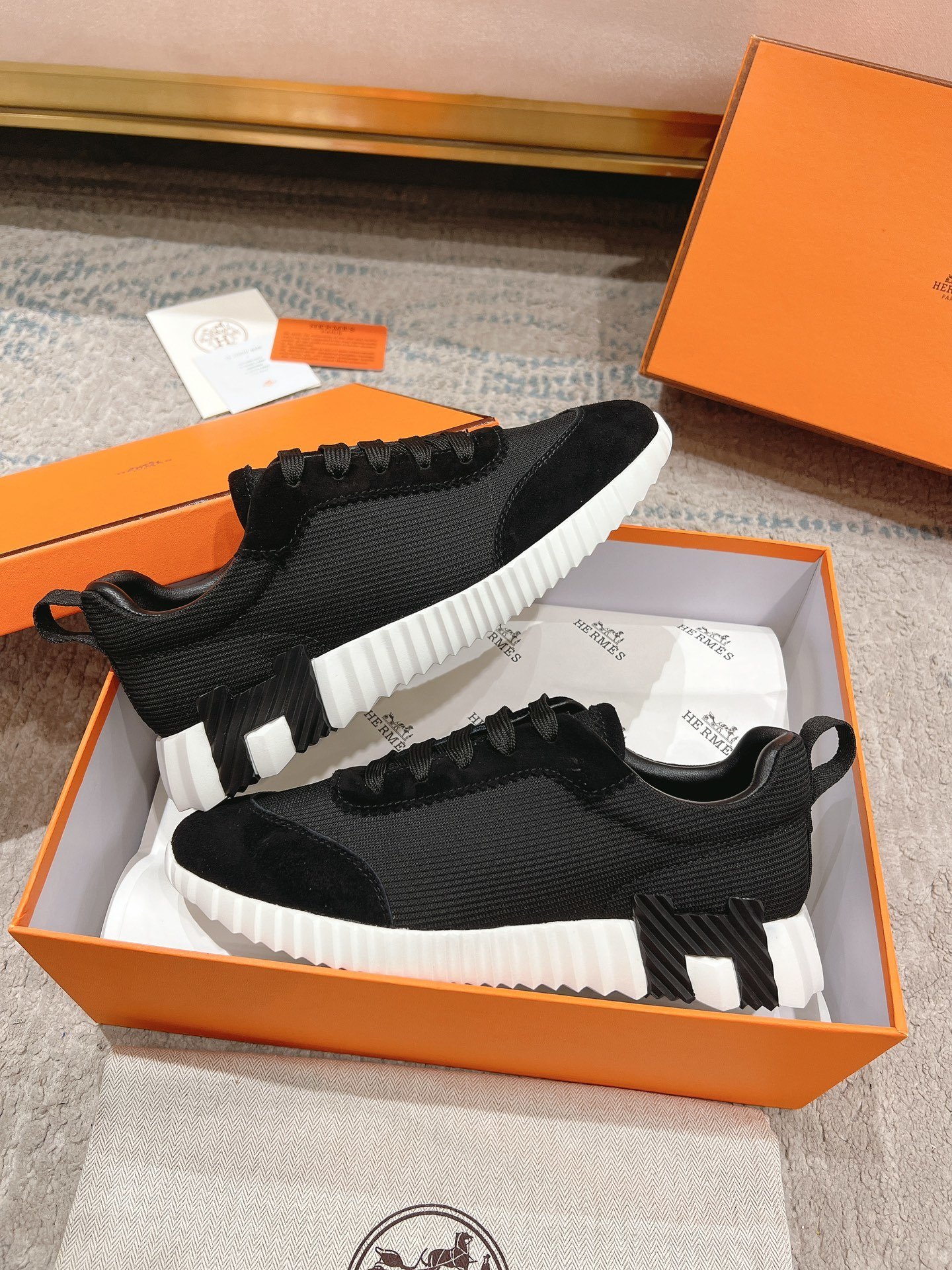 Hermes Bouncing Sneaker Black - immagine 3